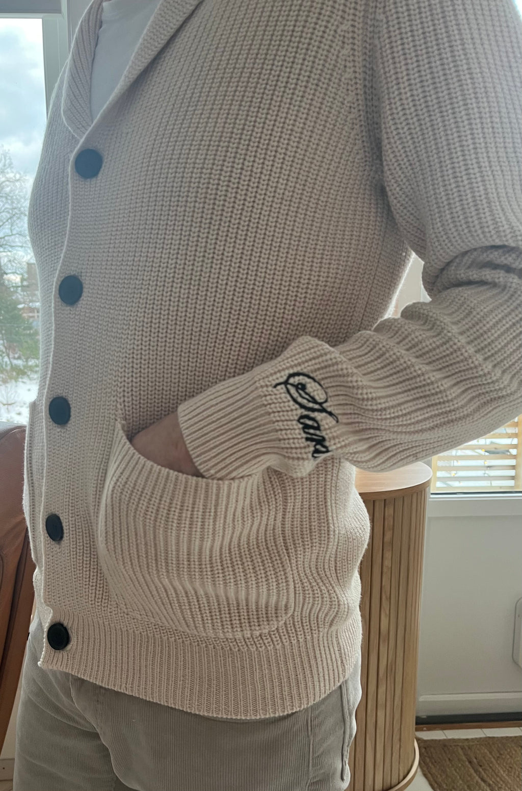 Merino Wool - Shawl Neck Cardigan