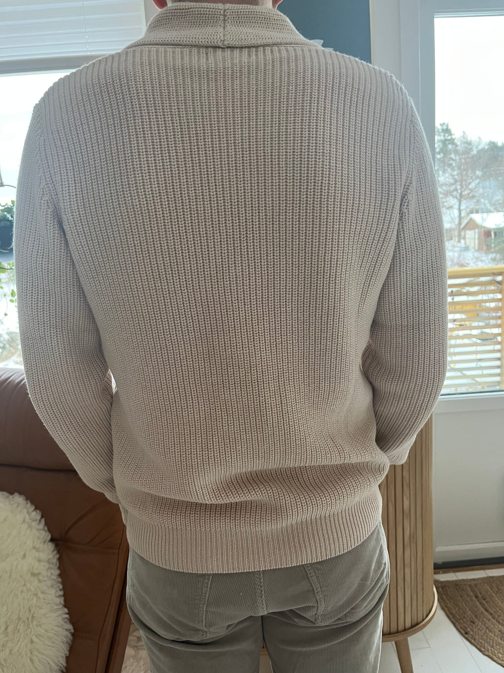 Merino Wool - Shawl Neck Cardigan
